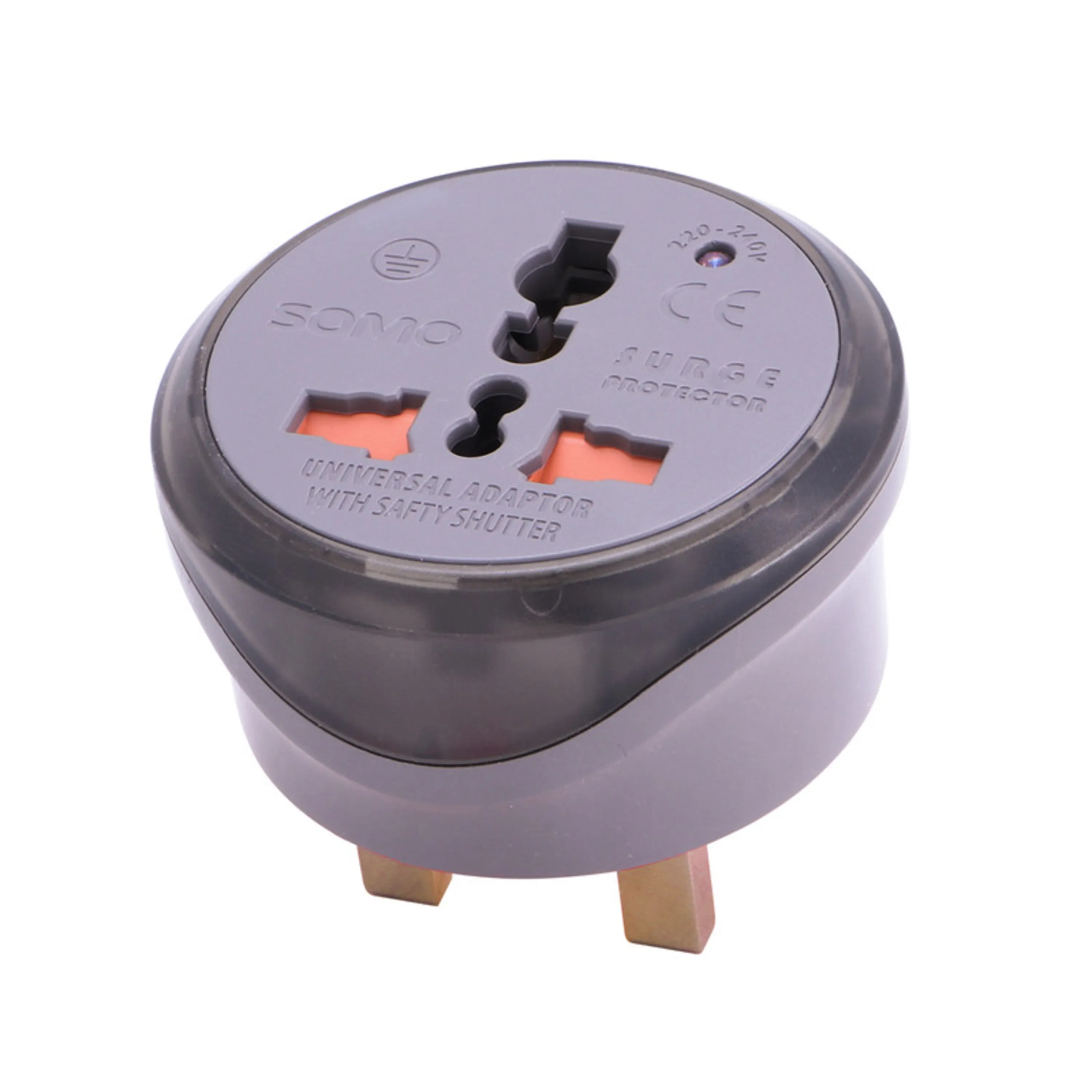 مبدل دو شاخ به سه شاخ برق سومو [ SM100 ] محافظ دار